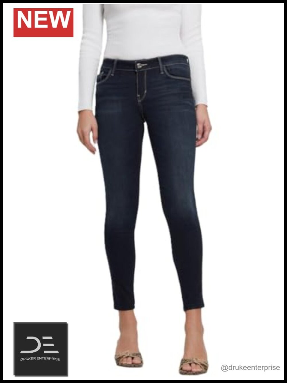 Low Rise Ultra Skinny Jeans Stretchable Cotton Modal Blend